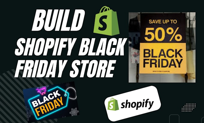 Gig Preview - Build black friday shopify dropshipping store redesign black friday website