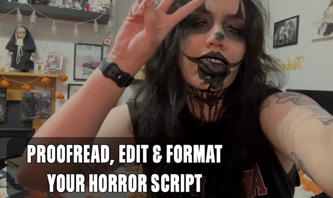 Gig Preview - Proofread, format and edit your horror script