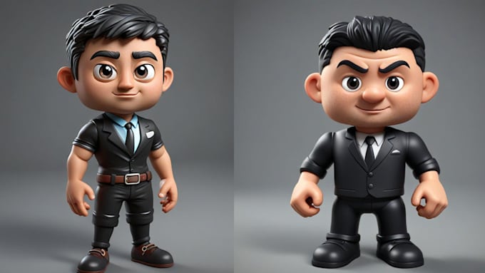 Gig Preview - Design 3d doll action figure character model 3d toy mini figure for 3d printing