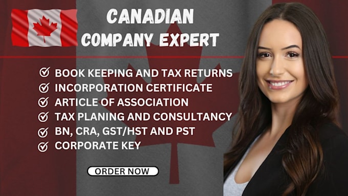 Gig Preview - Incorporate register your llc corp sole proprietorship business in canada