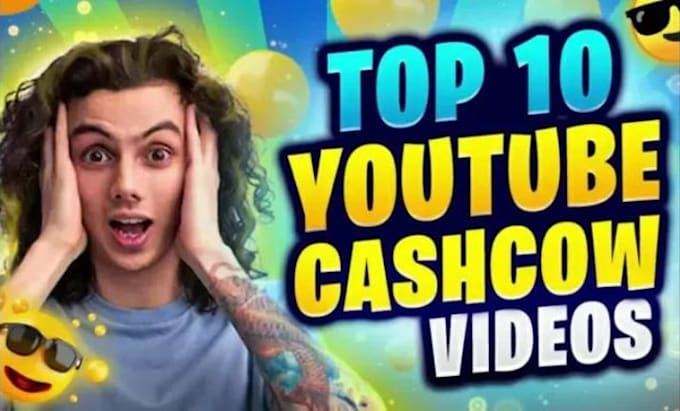 Gig Preview - Create top 10 cash cow video faceless cash cow editor cash cow channel