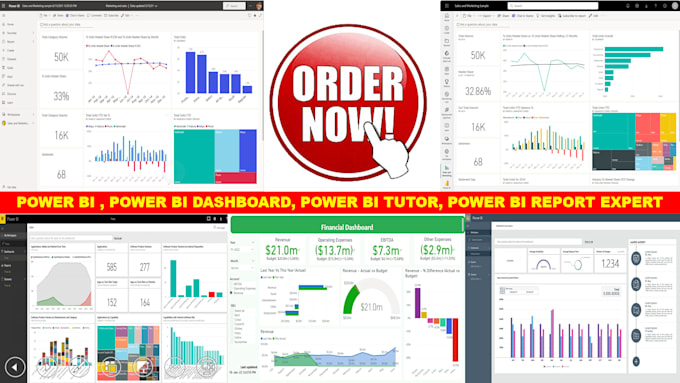 Gig Preview - Offer power bi , power bi dashboard , power bi report