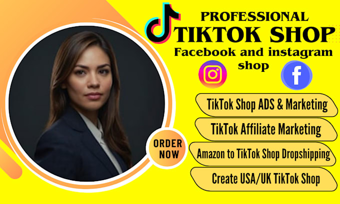 Gig Preview - Do amazon tiktok shop dropshipping shopify listing marketing