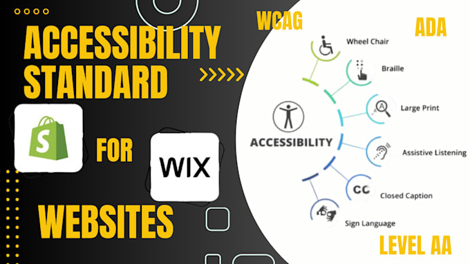 Gig Preview - Audit and fix your wix and shopify website for wcag ada level aa section 508