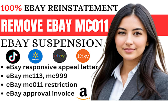 Gig Preview - Remove ebay account suspension, mc133 mc011 appeal letter to reinstate your ebay