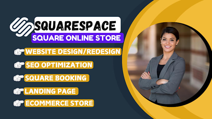 Gig Preview - Square online store squarespace redesign website design squarespace landing page