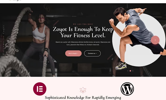 Gig Preview - Design a premium wordpress sports fitness gym website