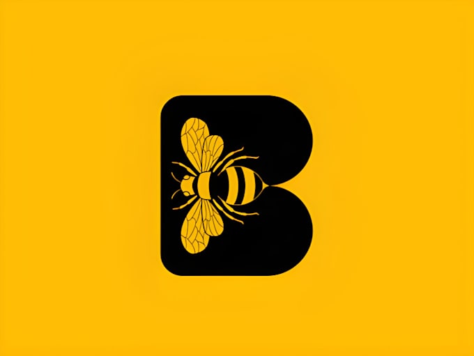 Gig Preview - Unique eye catching honey bee logo label design