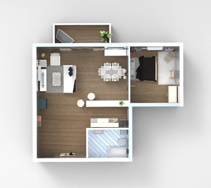 Gig Preview - Turn your 2d floor plan into a 3d file