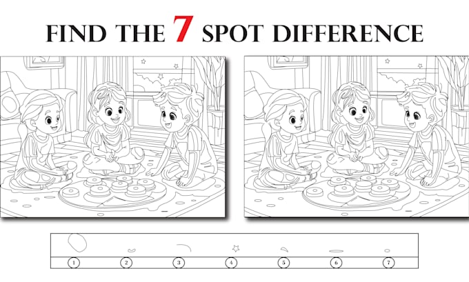 Gig Preview - Draw spot the difference picture or your kdp business