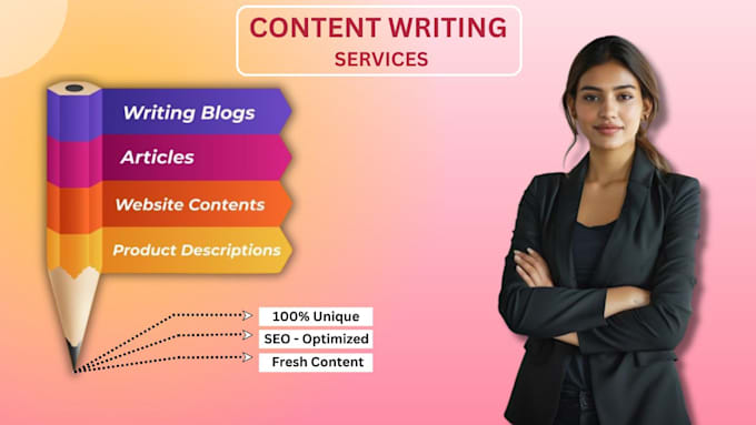 Gig Preview - Write SEO content for blogs websites and product description