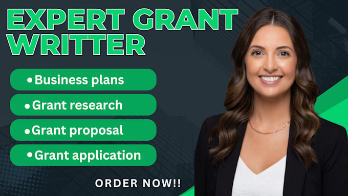 Gig Preview - Assist with grant research and write a grant proposals