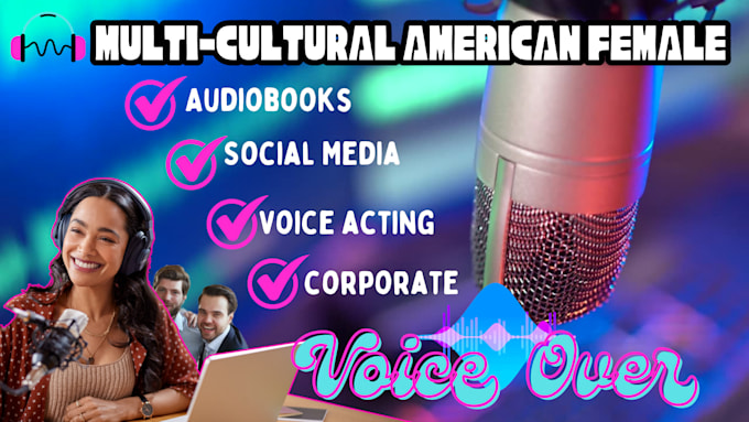 Bestseller - do a female voice over in multicultural american english