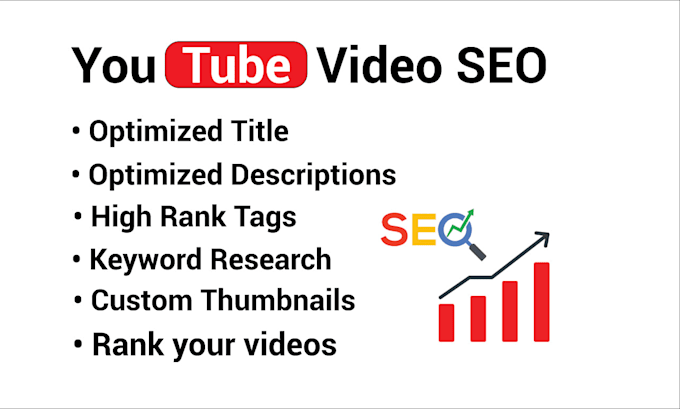 Gig Preview - Optimize SEO title, description and tags for youtube videos