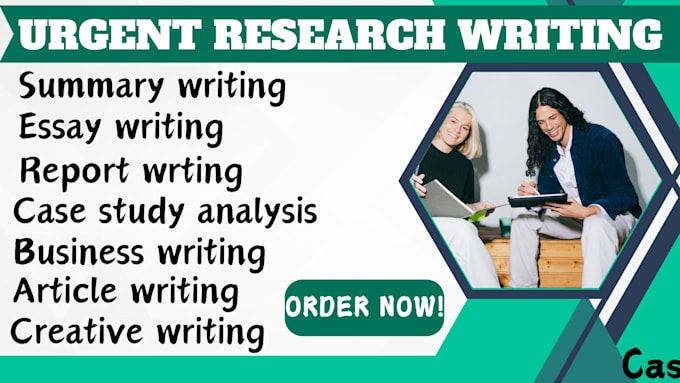 Gig Preview - Write urgent summary research writing essay writing elearning course case study