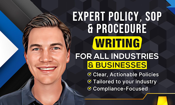 Gig Preview - Develop policies, procedures, operations manual, sop for any industry with nda