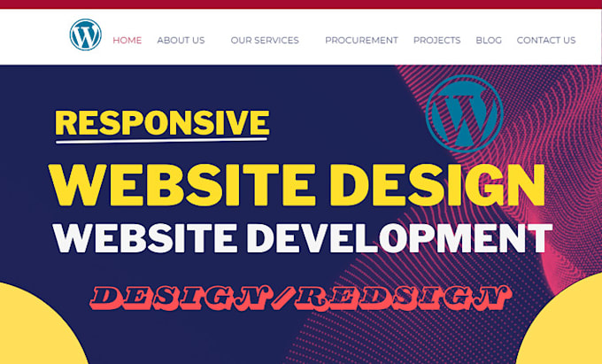 Gig Preview - Create wordpress website design and website development