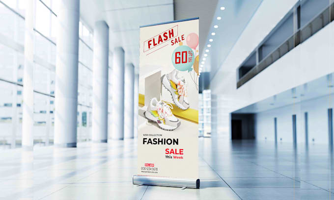 Gig Preview - Design stand banner, retractable, roll up banner