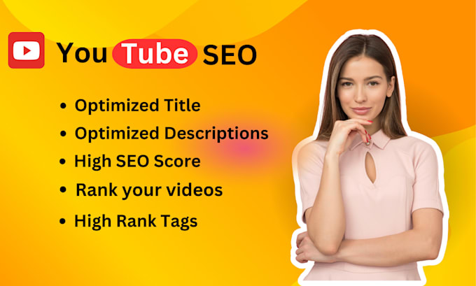 Gig Preview - Do best youtube video seo expert and optimizetion