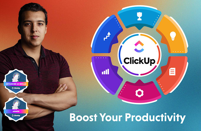 Gig Preview - Setup clickup to streamline your business as a certified expert