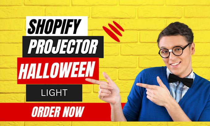 Gig Preview - Design shopify projector light xmas shopify expert website design and redesign