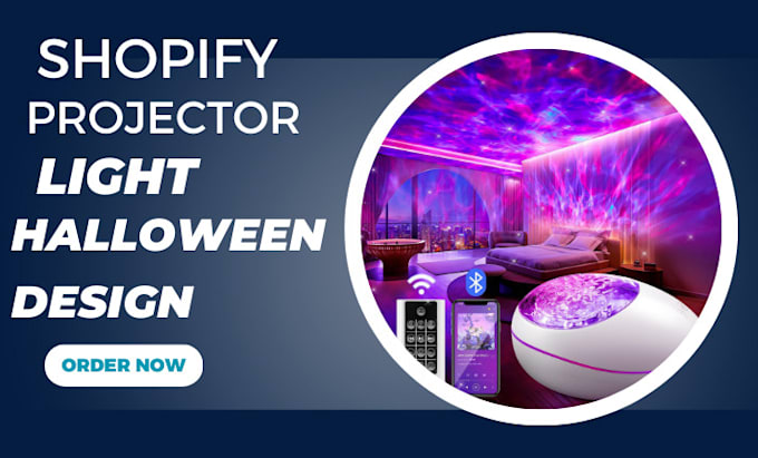 Gig Preview - Create shopify projector light store shopify expert website design and redesign