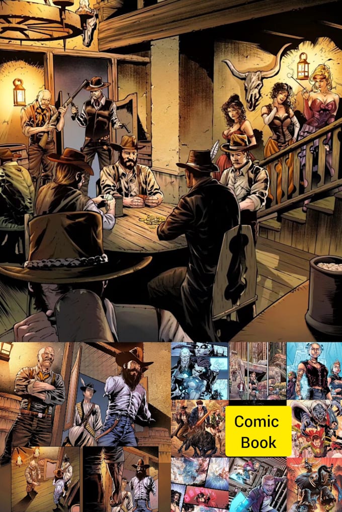 Gig Preview - Craft captivating graphic novel page, comic book page, manga page