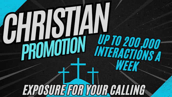 Gig Preview - Christian content marketing bundle instagram tiktok and facebook promotion