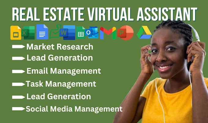 Gig Preview - Do real estate virtual assistant, lead generation, market research