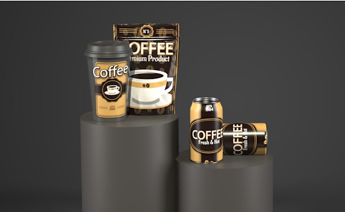 Gig Preview - Provide 3d product labeling and branding with logo