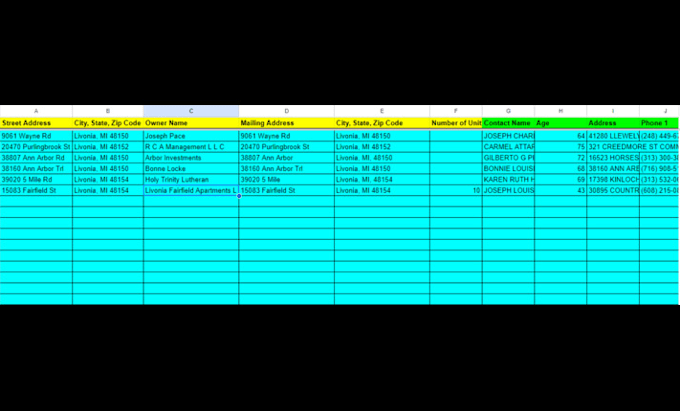 Gig Preview - Do bulk skip tracing for usa properties