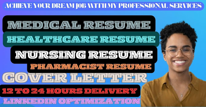 Gig Preview - Write medical resume healthcare resume writing nursing resume doctor resume CV