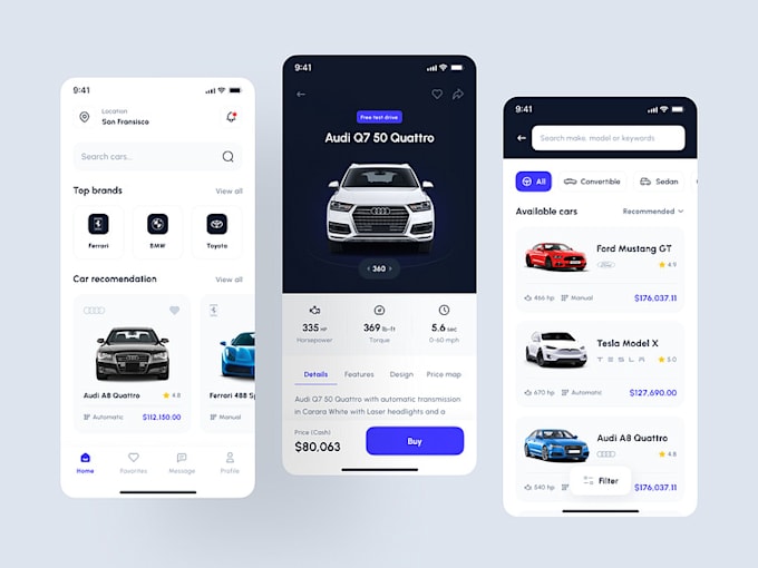 Gig Preview - Build car marketplace app, car dealership app, car auction app, car rental app