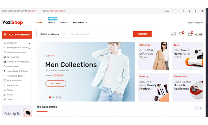 Gig Preview - Customize farmart wordpress woocommerce marketplace place, yozi theme, woodmart