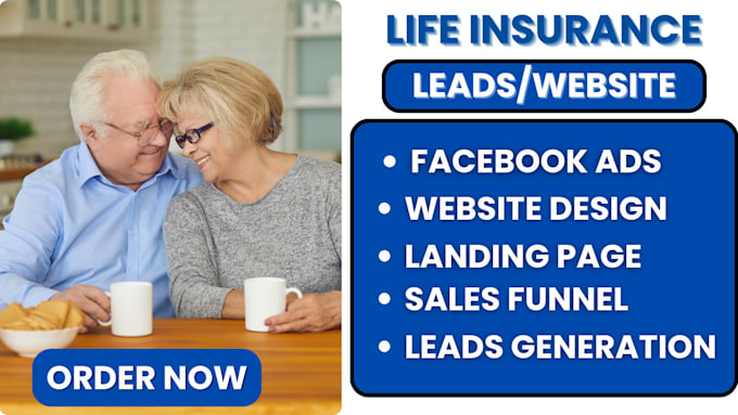 Gig Preview - Generate life insurance leads life insurance website insurance leads