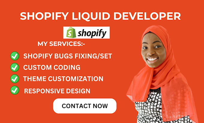 Gig Preview - Do shopify bug fixing theme customization, liquid developer