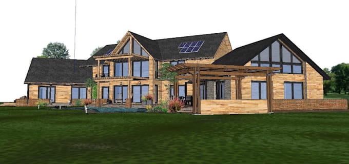 Gig Preview - 3d sketchup landscape design, 3d stylish furniture, 3d house model using dialux