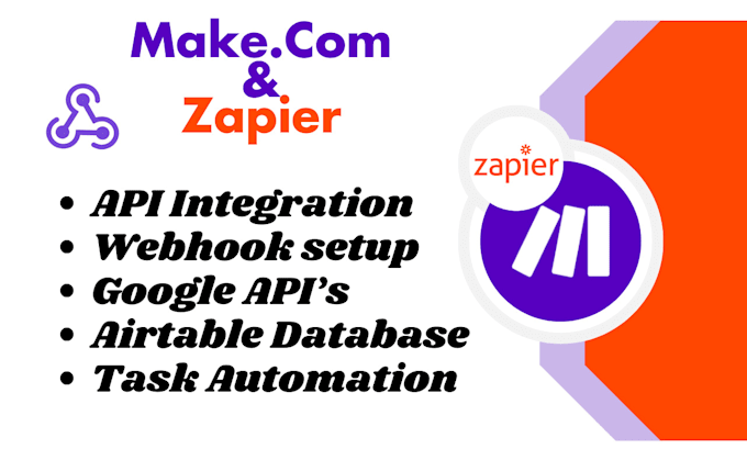 Gig Preview - Setup automation on google sheet airtable webhook using make zappier