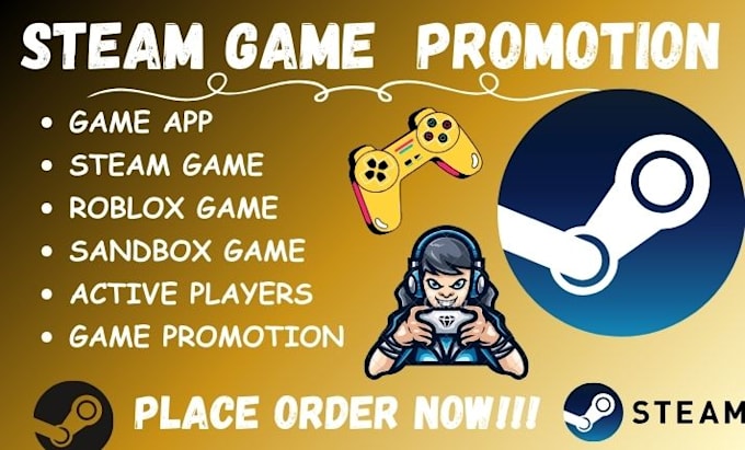 Bestseller - do steam game promotion, game app advertising to massive player and wishlist