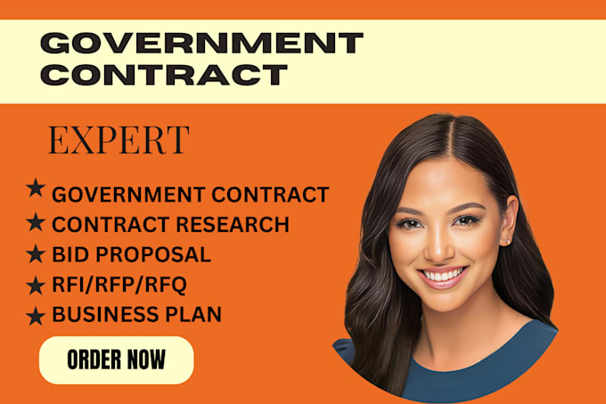 Gig Preview - Do contract research, bid proposal ,rfp, rfi, rfq for government contract