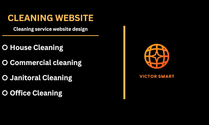 Gig Preview - Build professional cleaning website, house cleaning , cleaning service website