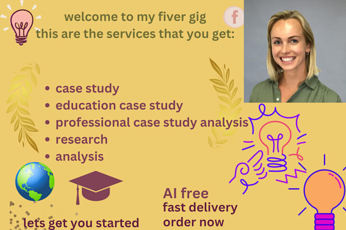 Gig Preview - Write professional education case studies, reports and write a research for you