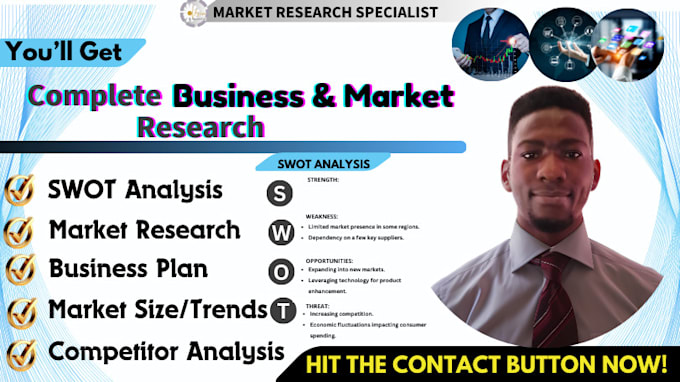 Gig Preview - Do comprehensive market research report, competitor analysis