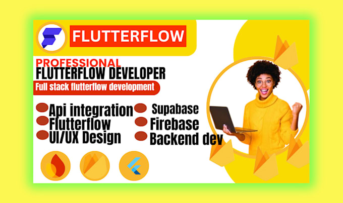 Gig Preview - Build flutterflow mobile app, with firebase back app development in flutterflow