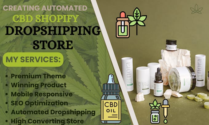 Bestseller - create cbd shopify store, coffee shopify store, shopify dropshipping store