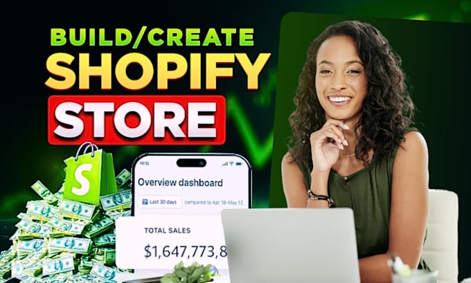 Gig Preview - Build shopify store design dropshipping store website development