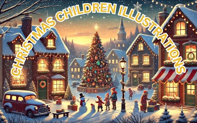 Gig Preview - Draw kids christmas animated story illustrations christmas book