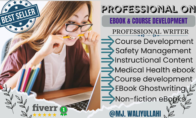 Gig Preview - Create course content, medical health, safety management, leadership development