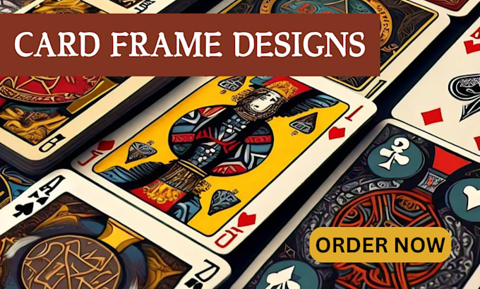 Gig Preview - Create stunning card frame designs for tcg, tarot, and board games card game art