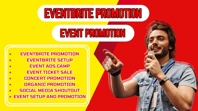 Gig Preview - Do eventbrite event promotion event marketing webinar, linkedin event promotion